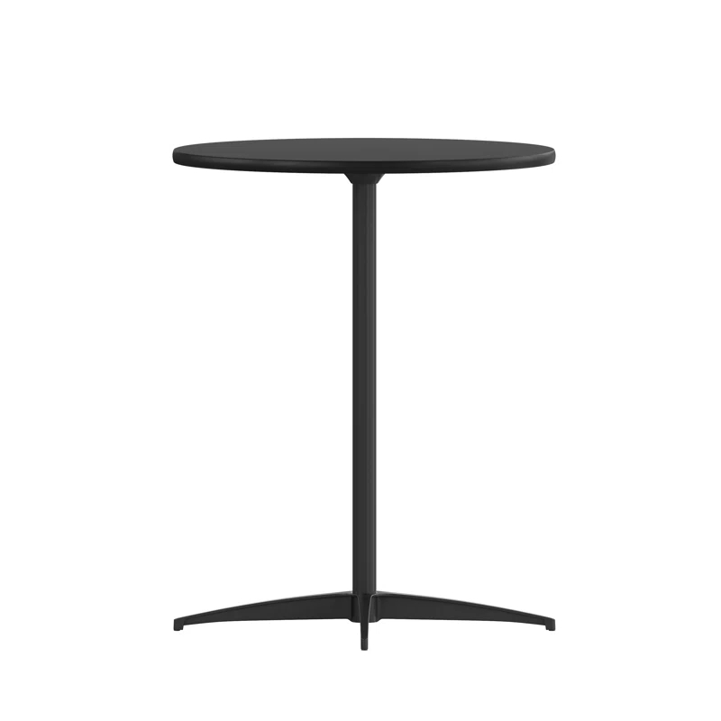 Flash Furniture Marrel Round Wood Cocktail Table with Columns by Flash Furniture