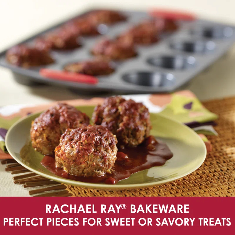 Rachael Ray Rachael Ray 12-Cup Non-Stick Yum-O Bakeware Oven Lovin Muffin Pan