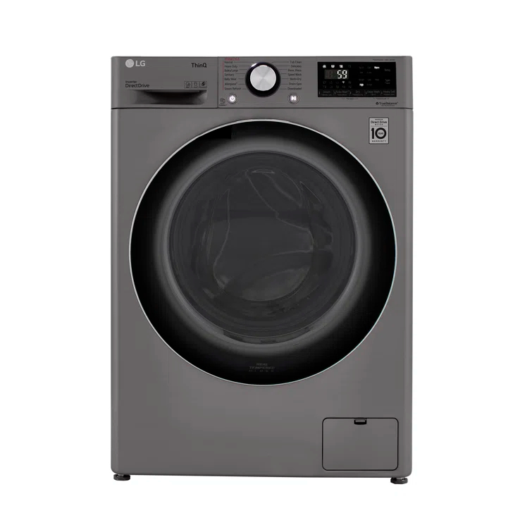 LG LG Smart Wi-Fi Enabled Compact Front Load All-In-One Washer/Dryer Combo with Built-In Intelligence, 2.4 cu. ft. WM3555HVA
