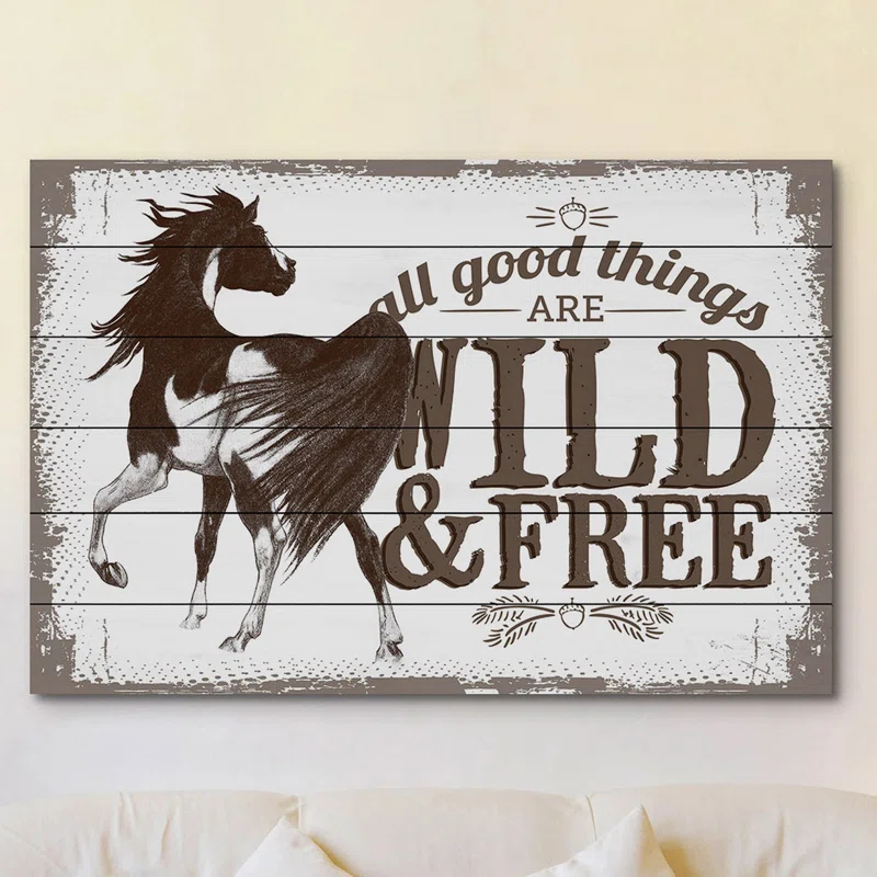 Marmont Hill “Wild & Free” Graphic Art | Wayfair