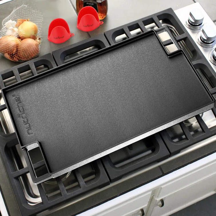 NutriChef 10'' Non-Stick Cast Iron Griddle