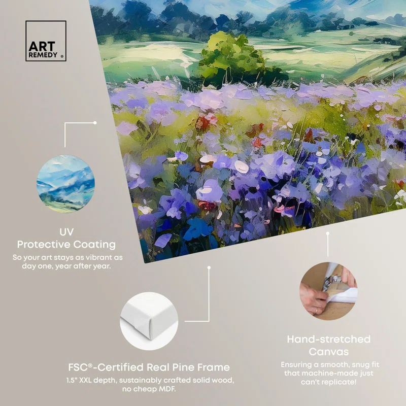 Art Remedy Field Of Dreams Canvas Coastal Farmhouse Wall Art by Art Remedy