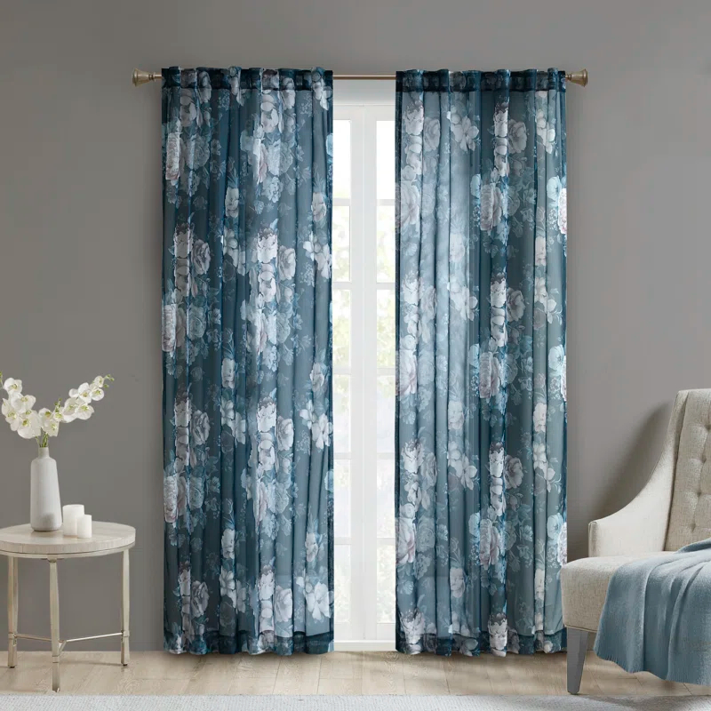Madison Park Simone Marcus Sheer Curtain Panel