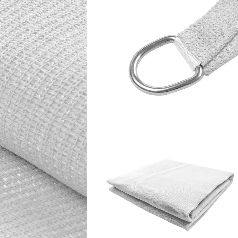 Khomo Gear 10' x 10' White Triangle Shade Sail