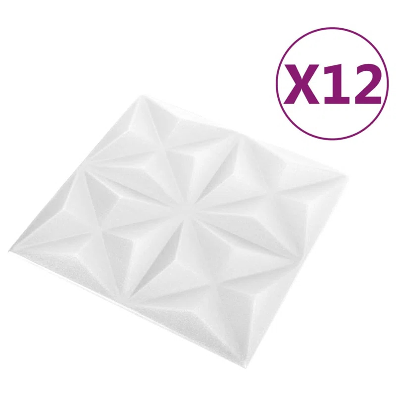 VidaXL 19.7" x 19.7" 3D Wall Panels (12 pack) (Set of 12)