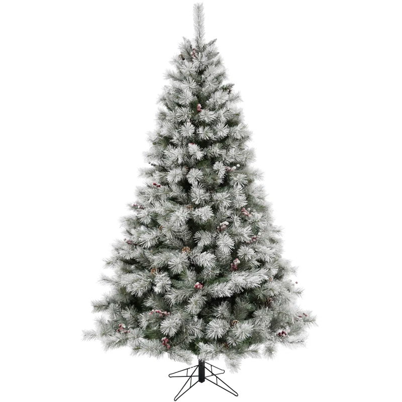 Fraser Hill Farm Homestead Newberry Pine 6.5' Lighted Pine Christmas Tree