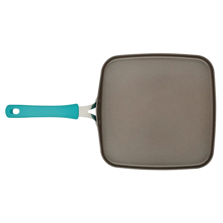 Rachael Ray Rachael Ray Cook + Create Aluminum Nonstick Square Stovetop Griddle Pan, 11-Inch