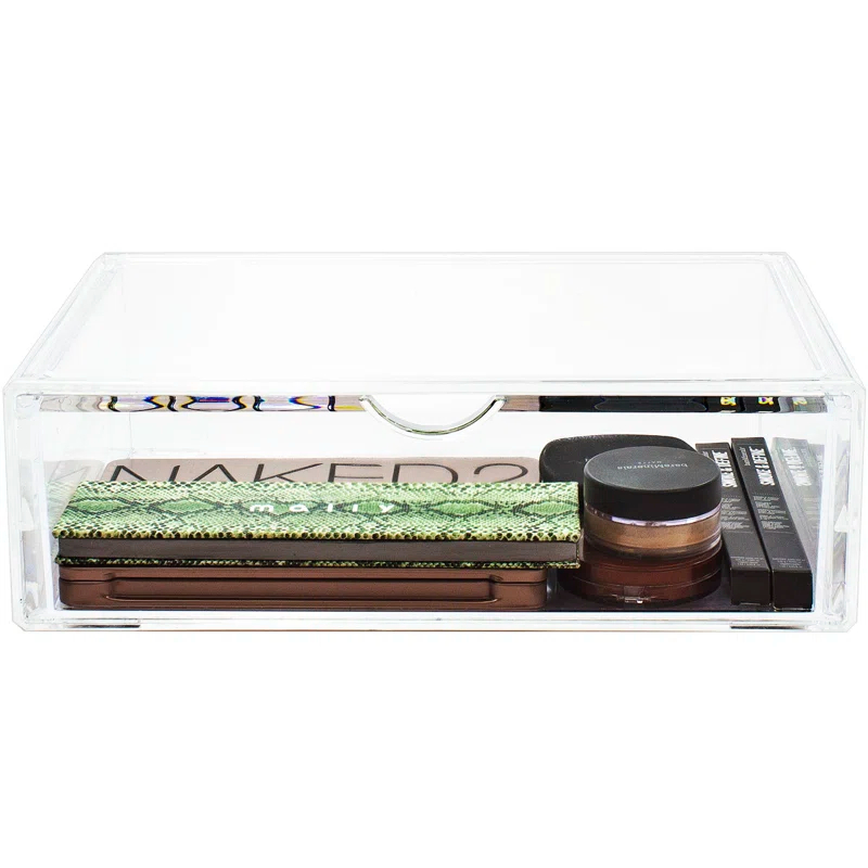 Sorbus Sorbus Single Cosmetic Acrylic Drawers for Organizing, Stackable, Large in Clear