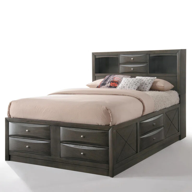 Wildon Home® Elyne Bookcase Storage Bed
