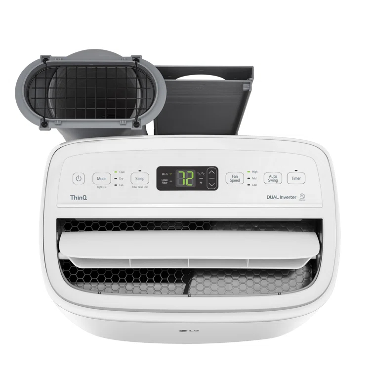 LG 10,000 Btu (Doe/Sacc/Cec) / 14,000 Btu (Ashrae) Dual Inverter Smart Wi-Fi Portable Air Conditioner
