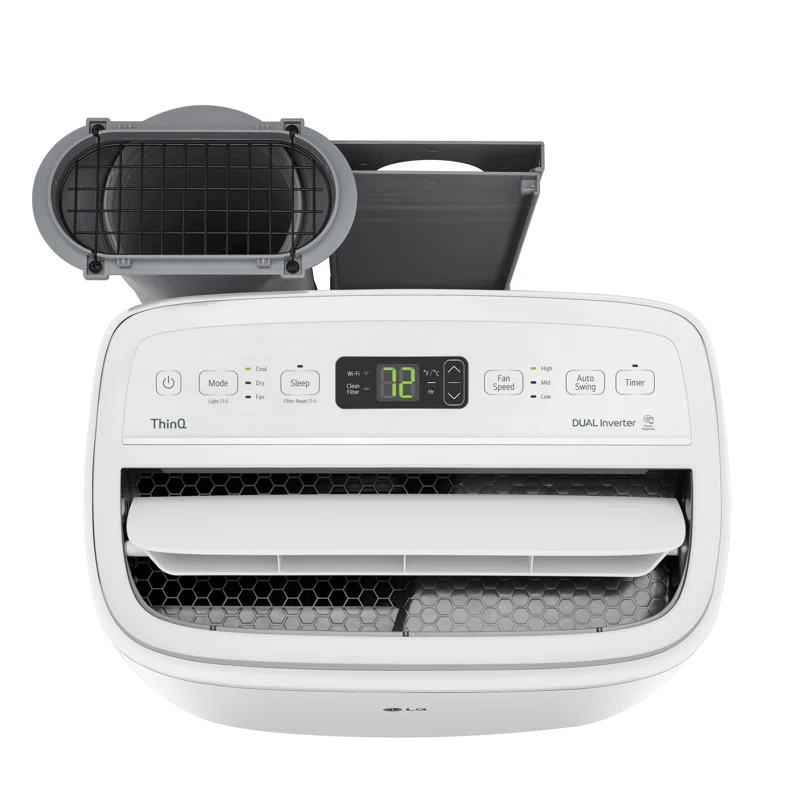LG 10,000 Btu (Doe/Sacc/Cec) / 14,000 Btu (Ashrae) Dual Inverter Smart Wi-Fi Portable Air Conditioner