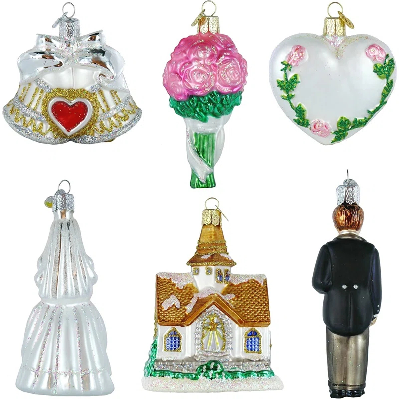 Old World Christmas Glass Plants & Flowers Hanging Figurine Ornament