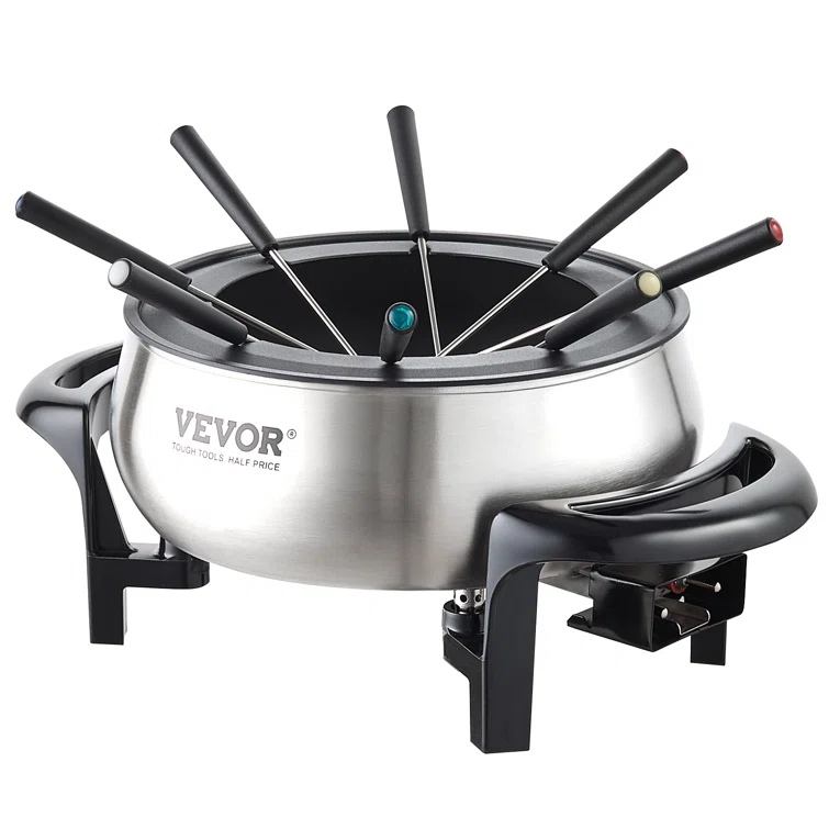 Vevor 3 qt. Stainless Steel Fondue Set & Reviews | Wayfair