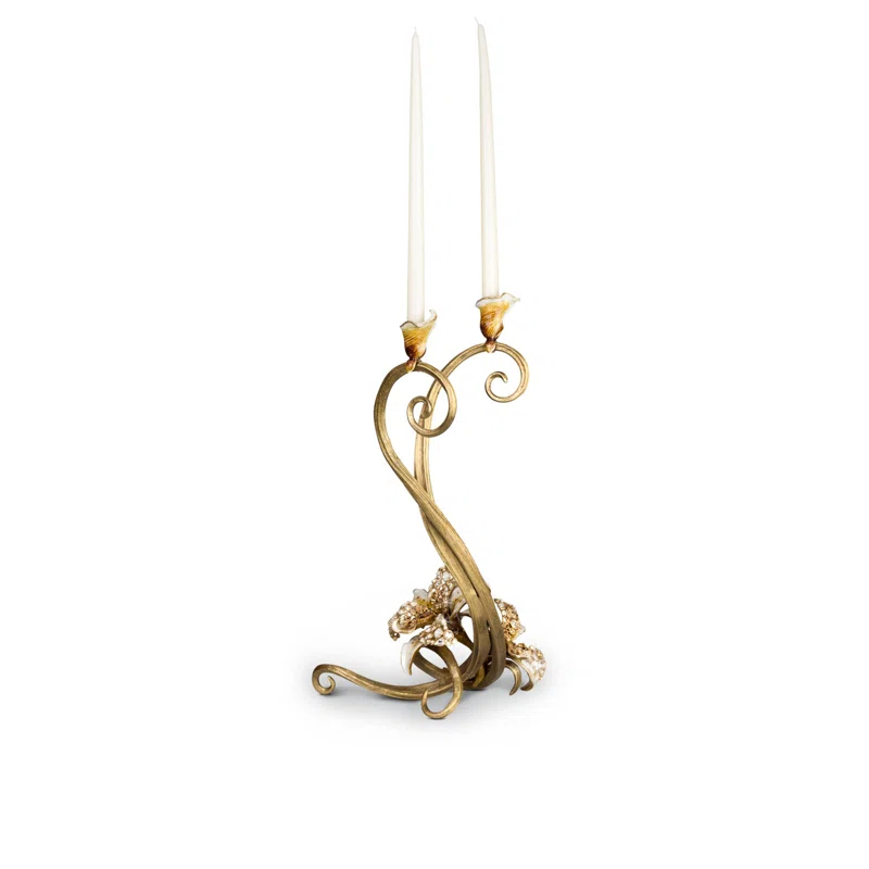 Roselyn Orchid Double Candlestick
