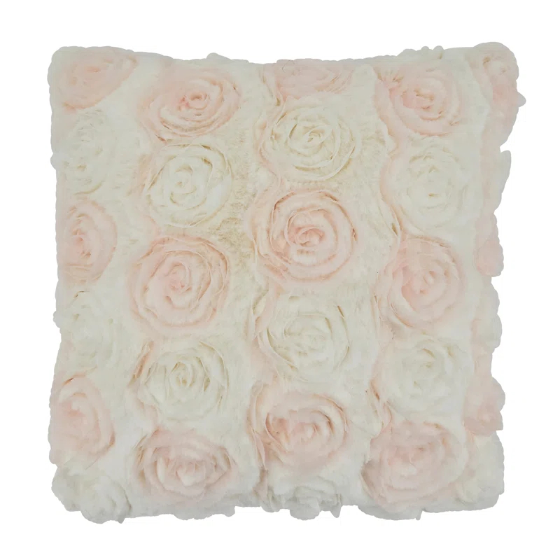 Saro Robbie Hart Collection Appliqued Throw Pillow