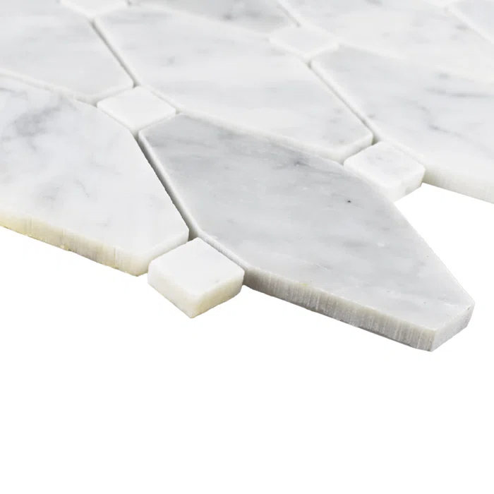 Roca Tiles Large Rhombus 12" x 12" Marble Mosaic Wall & Floor Tile