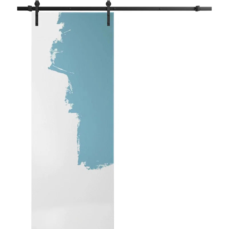 SARTODOORS Planum Solid + Manufactured Wood Paneled Barn Door
