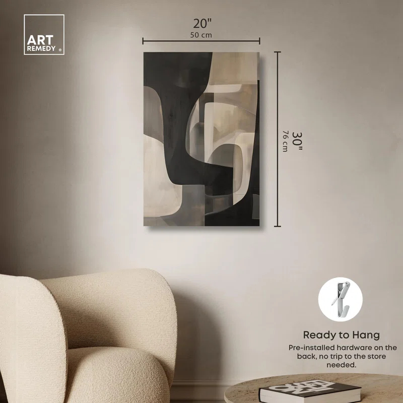 Art Remedy Portal Canvas Modern Neutral Wall Art by Art Remedy