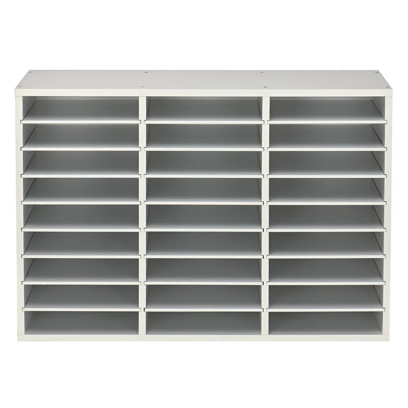 AdirOffice Manufactured Wood Compartment Mailroom Organizer