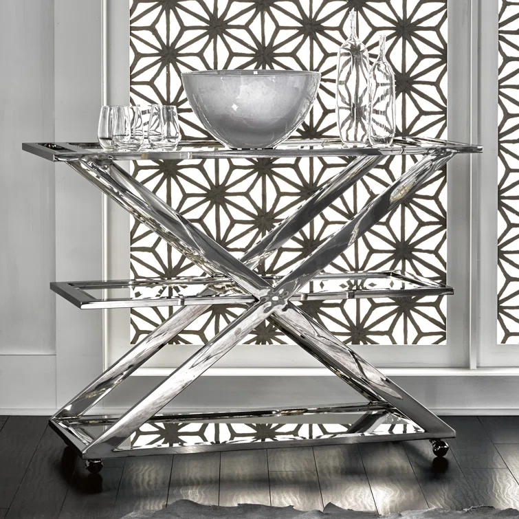 Universal Furniture Metal Bar Cart