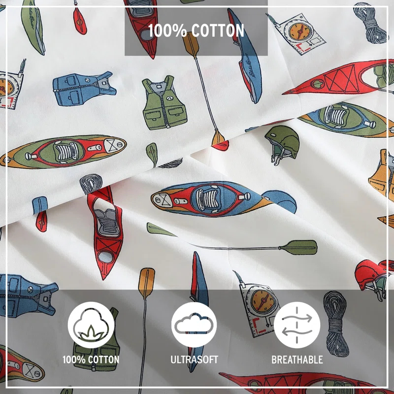 Eddie Bauer Eddie Bauer Printed Cotton Percale Sheet Sets