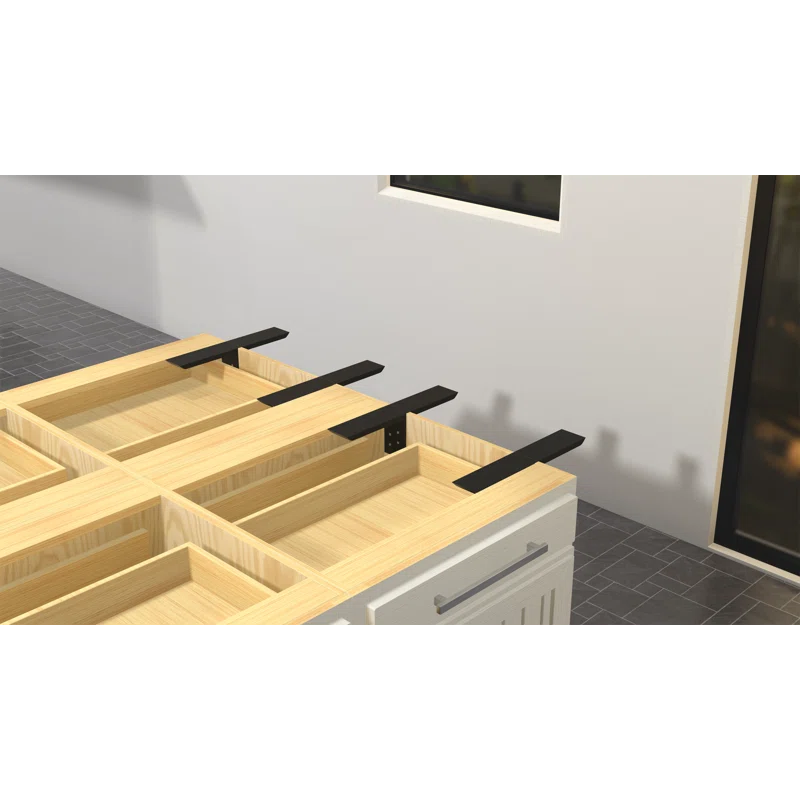 The Original Granite Bracket The Original T Brace Countertop Support Bracket - (Aluminum)