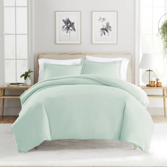 IEnjoy Home Super Soft Double Brushed Duvet Cover Set