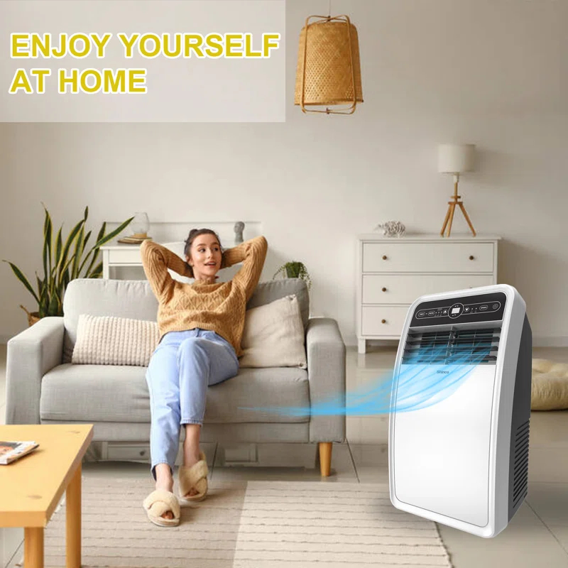 Shinco 8,000 BTU(ASHRAE) Portable Air Conditioner with Remote