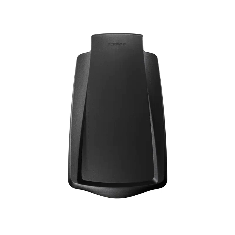 simplehuman Simplehuman 10 Liter / 2.6 Gallon Compact Slim Bathroom or Office Step Trash Can, Black Plastic