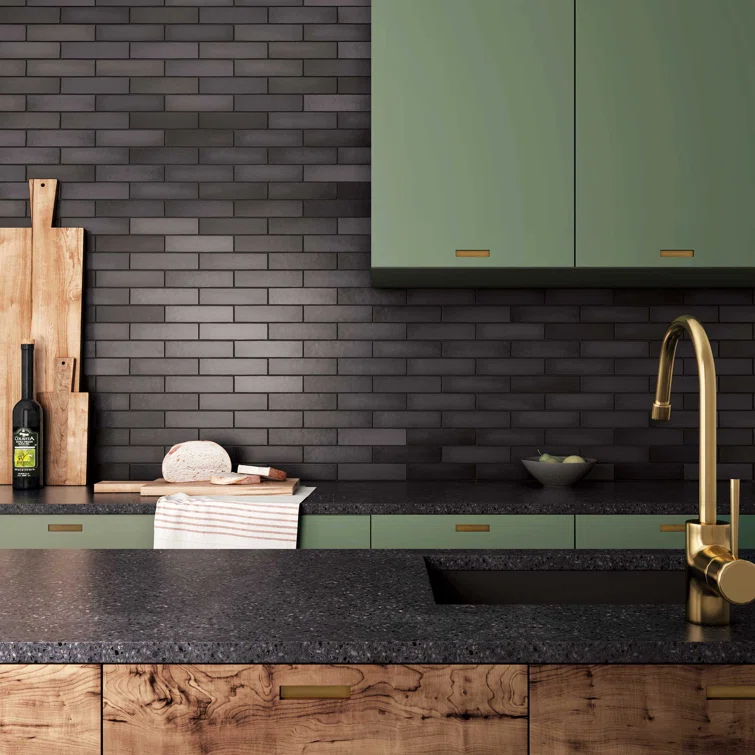 Makoto 2.5" x 10" Ceramic Tile (Set of 34)