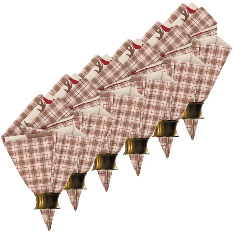 Loon Peak® Plourde Cotton Animals/Nature Square Napkin (Set of 6)