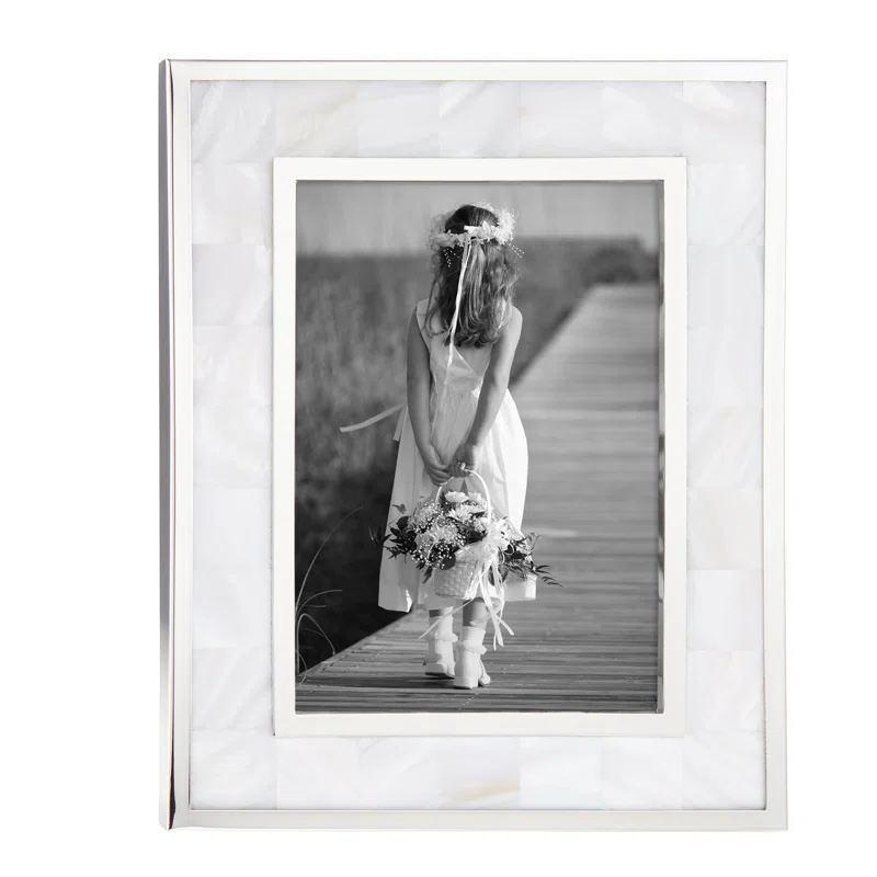 Reed & Barton Plated Giftware Mother of Pearl Single Picture Frame