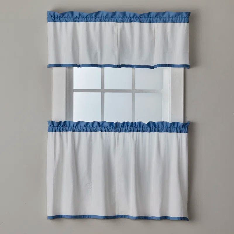 SKL Home Striped Tailored 48'' W Window Valance