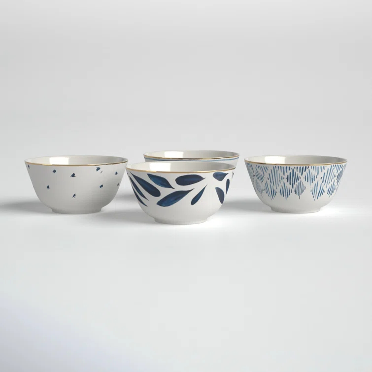 Blue Bay 9 oz. 4 Piece Dessert Bowl Set