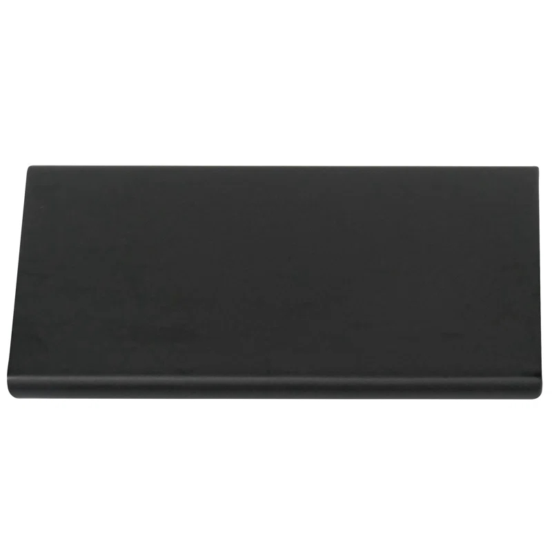 Laurey Laurey Edge Pull 12" Center-To Center Matte Black Edge Cabinet Pull