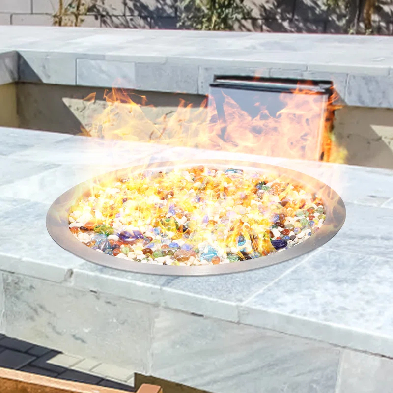 VEVOR 12'' Round Stainless Steel Fire Pit Accessory