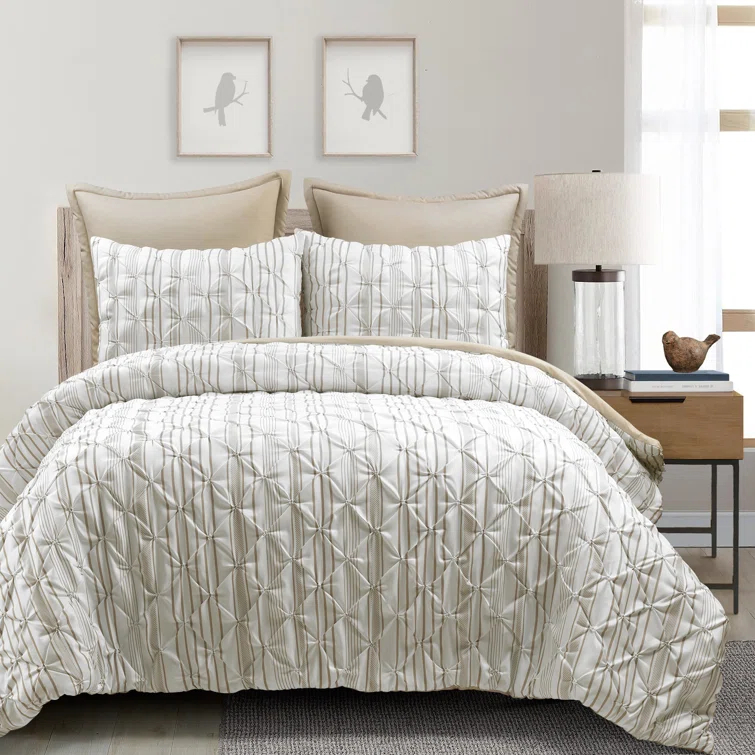 Lush Decor Ravello Pintuck 5 Piece Comforter Set