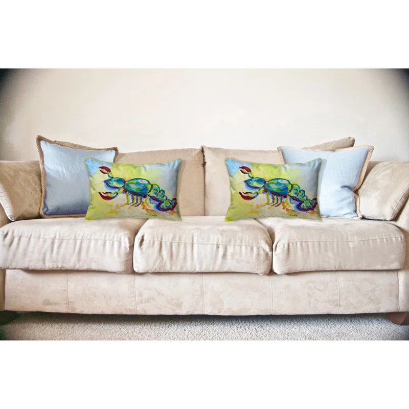Betsy Drake Interiors Indoor/Outdoor Throw Pillow