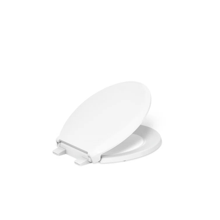 Kohler Cachet Round-Front Toilet Seat with Quiet-Close Lid and Seat and Grip-Tight Bumpers K-4639-RL-0