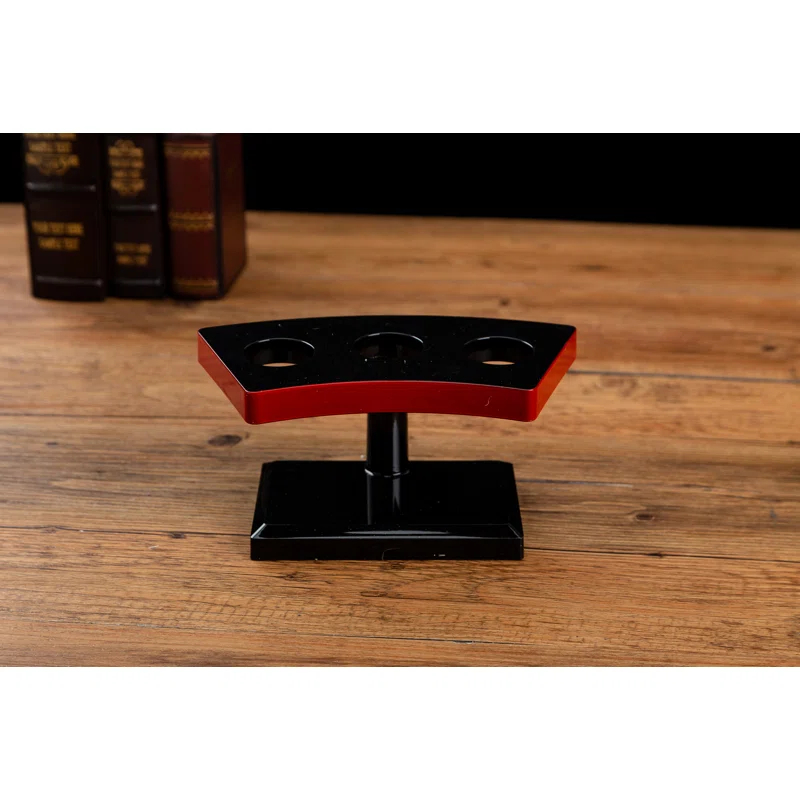 Latitude Run® Japanese Style Temaki Sushi Roll Holder With Three Compartments Holes, Kitchen Dining Decor Display Stand, Restaurant Supply Serveware - 7" X 3.25" X 3.5"