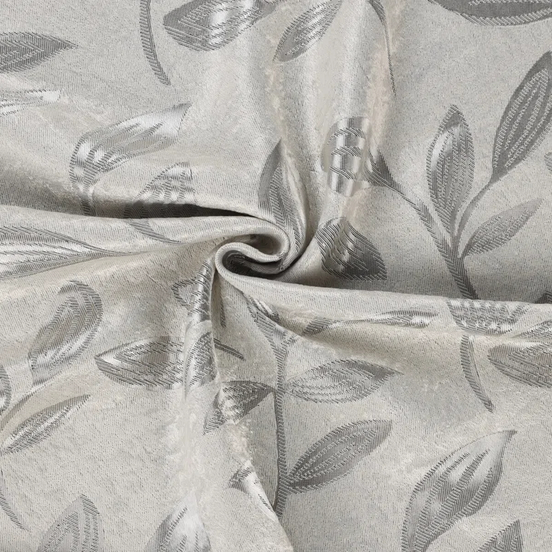 Superior Leaves Machine Washable Room Darkening Blackout Curtains With Back Tabs by Superior (Set of 2)