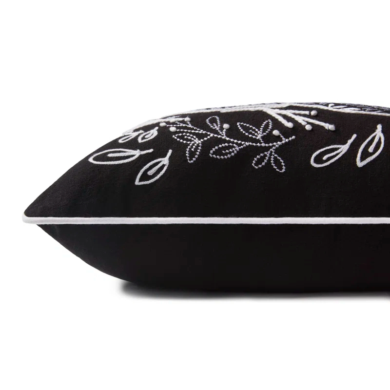 Embroidered Throw Pillow