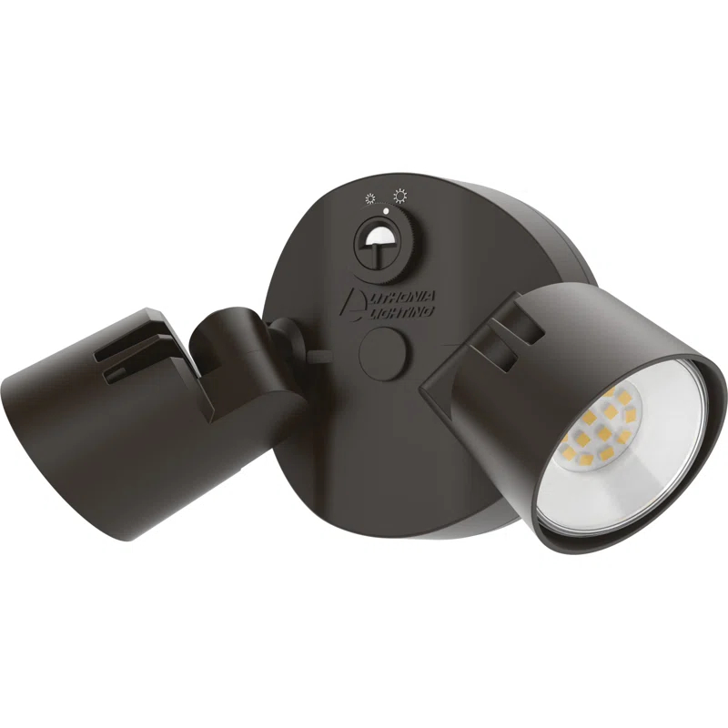 2 - Head Hardwired Dusk to Dawn Outdoor Security Flood Light