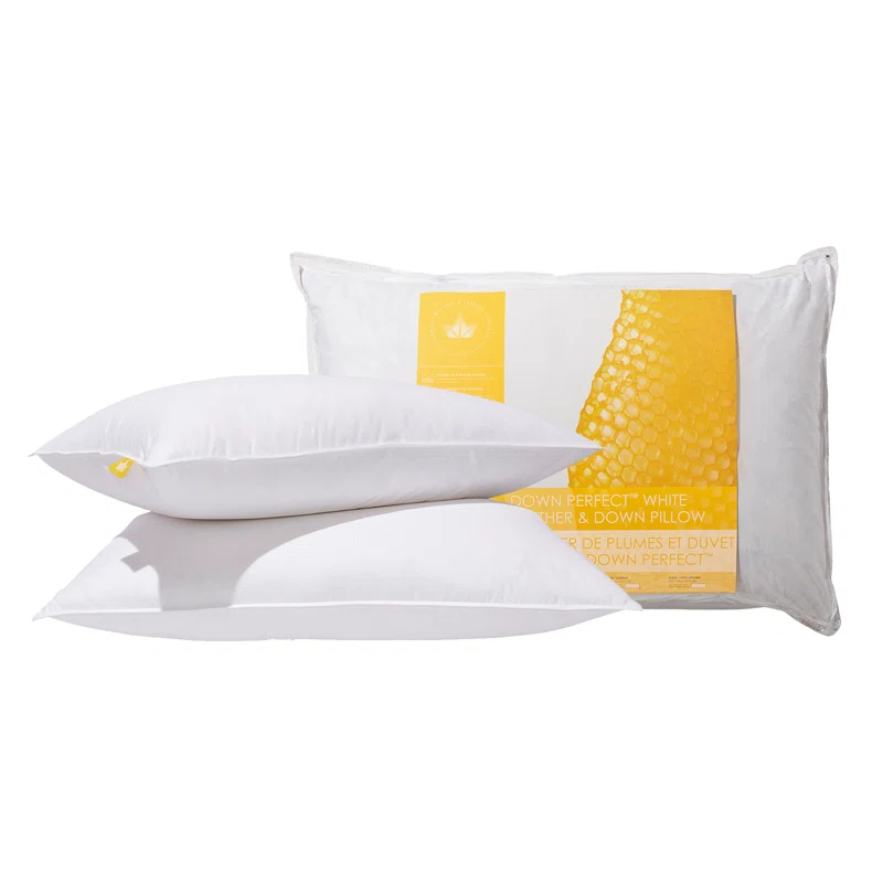Canadian Down & Feather Company White Feather & Down Pillow - 2 Pack (Set of 2)