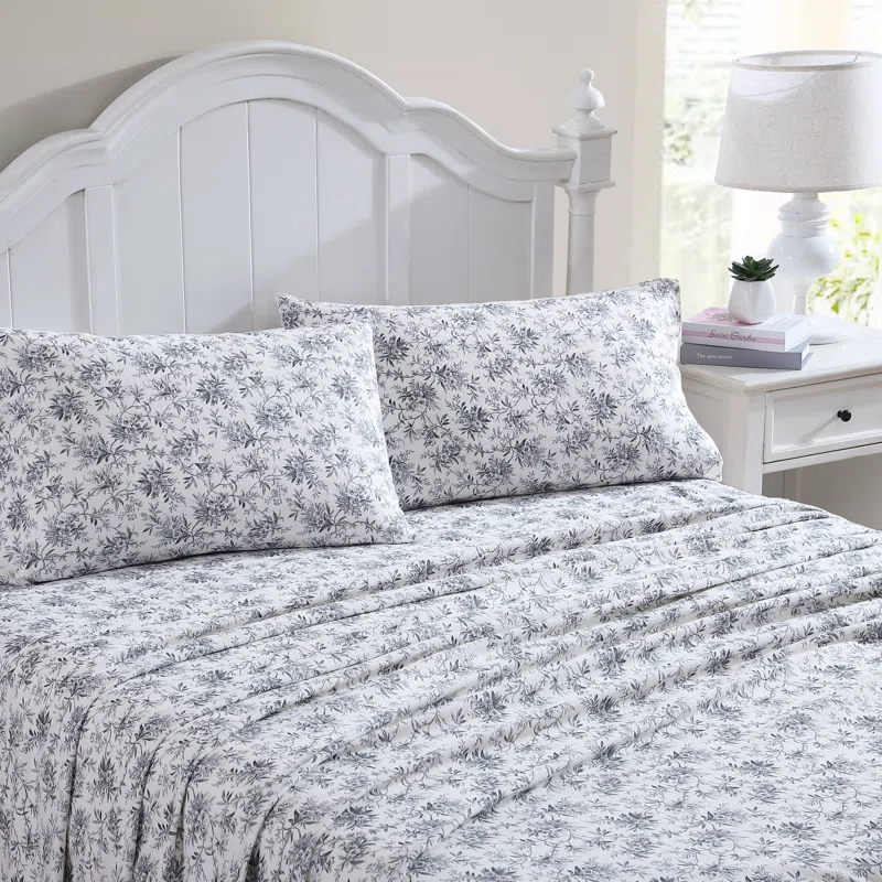 Laura Ashley Laura Ashley Cotton Flannel Cozy Sheet Sets