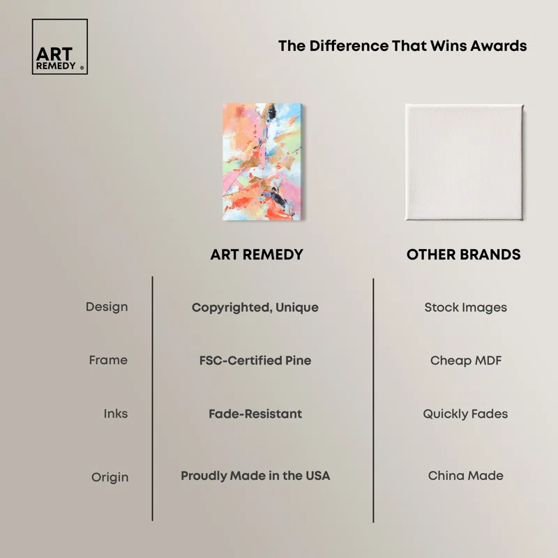 Art Remedy Colorful Fog Boho Abstract Wall Art by Art Remedy