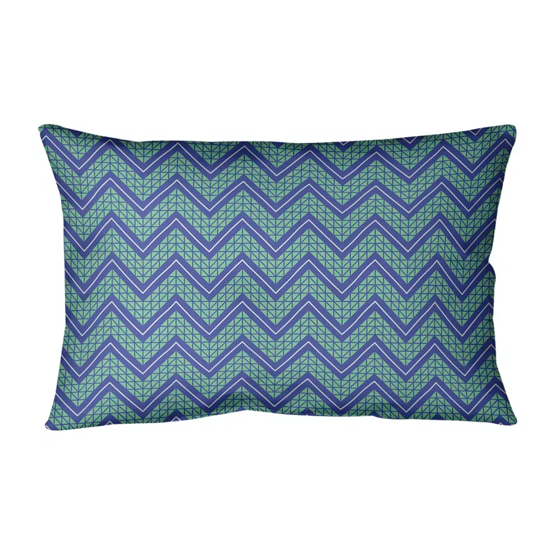 ArtVerse Katelyn Elizabeth Chevron Indoor/Outdoor Reversible Throw Pillow