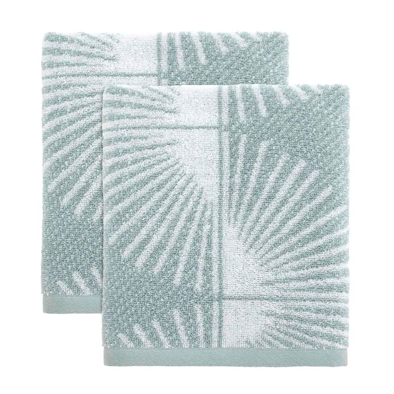 Nicole Miller Home Nicole Miller Kendall Cotton Honeycomb / Waffle Bath Towels (Set of 2)
