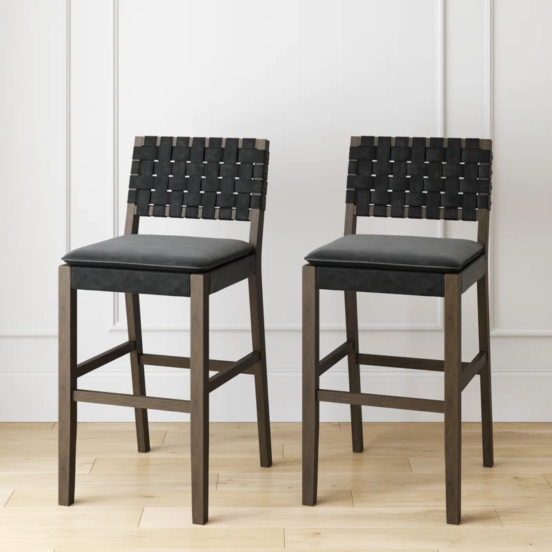 Nathan James Upholstered Stool