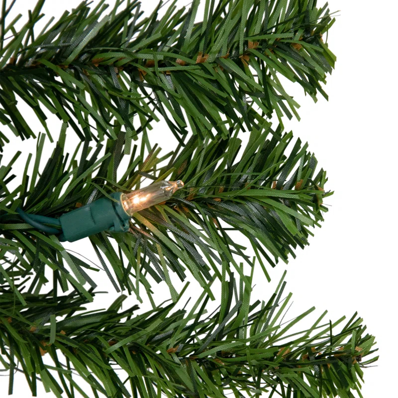 Northlight Seasonal Pre-Lit Canadian Pine Artificial Christmas Wreath - 48-Inch